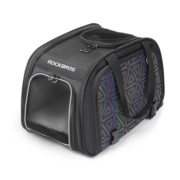 Rockbros 30140028001 transport bicycle bag for cats and dogs - blackeng