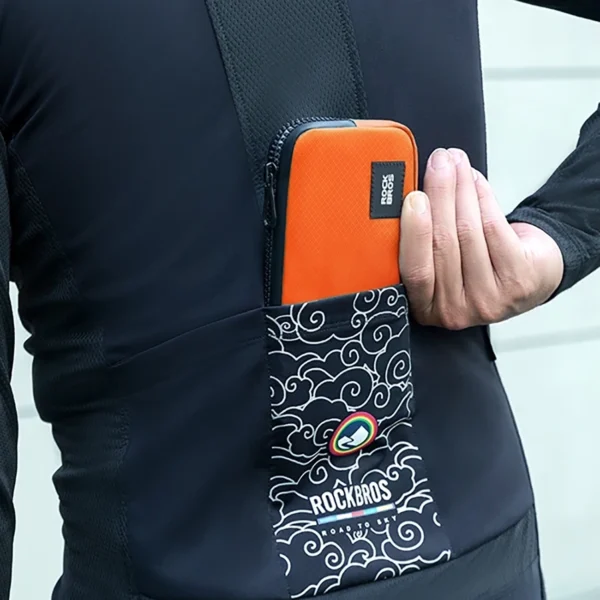 Rockbros bicycle bag 30990043004 for phone, keys, wallet 0.15 l - orangeeng