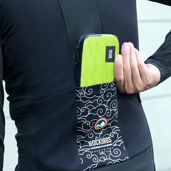 Rockbros bicycle bag 30990043005 for phone, keys, wallet 0.15 l - light greeneng