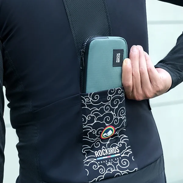 Rockbros bicycle bag 30990043006 for phone, keys, wallet 0.15 l - turquoiseeng