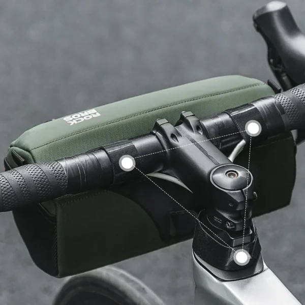 Rockbros 30110054001 bicycle handlebar bag 2.2 l - greeneng