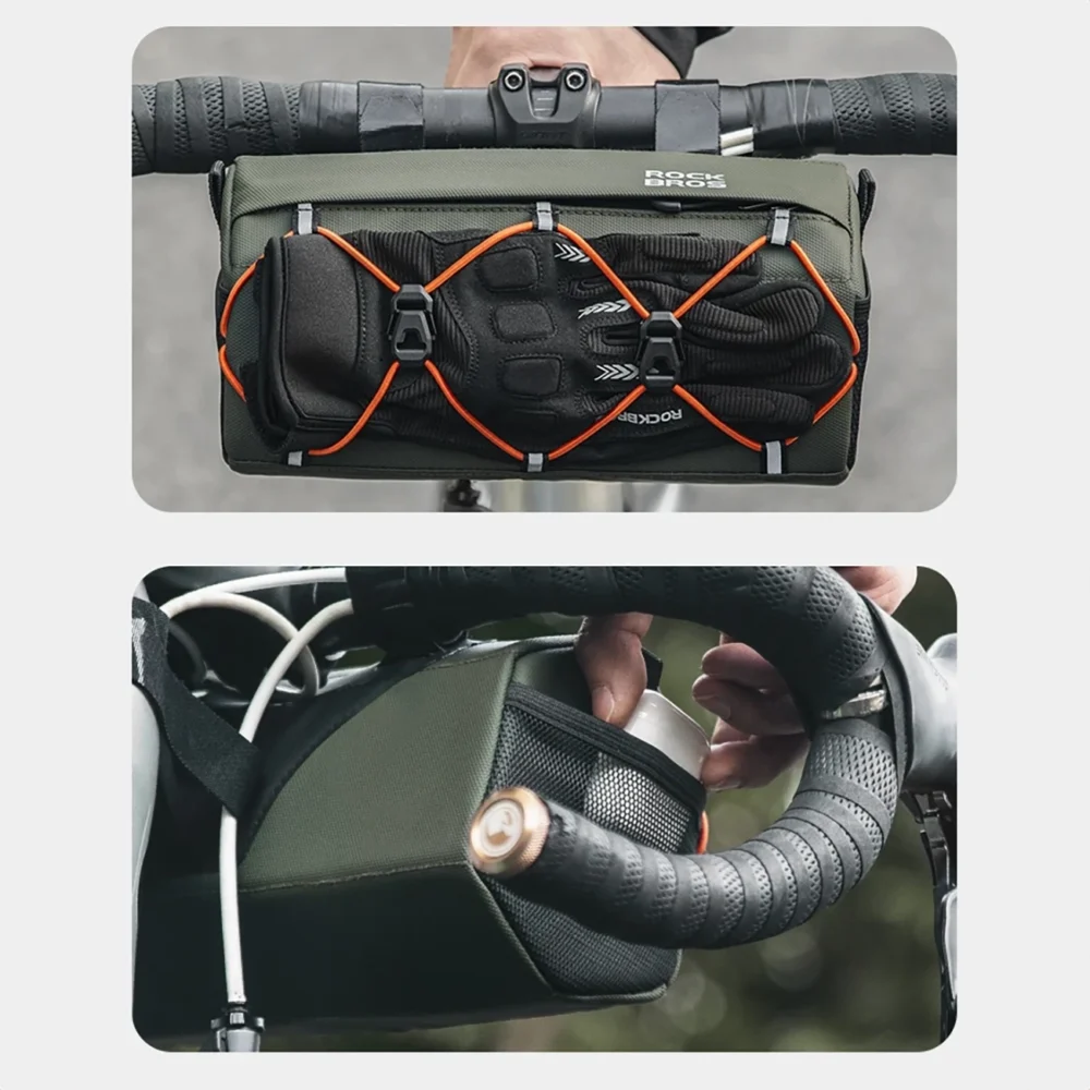 Rockbros 30110054001 bicycle handlebar bag 2.2 l - greeneng