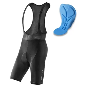 Rockbros RK2002M short bib shorts with M insert - blackeng