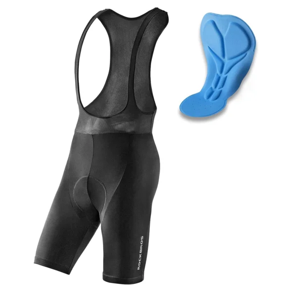 Rockbros RK2002M short bib shorts with M insert - blackeng