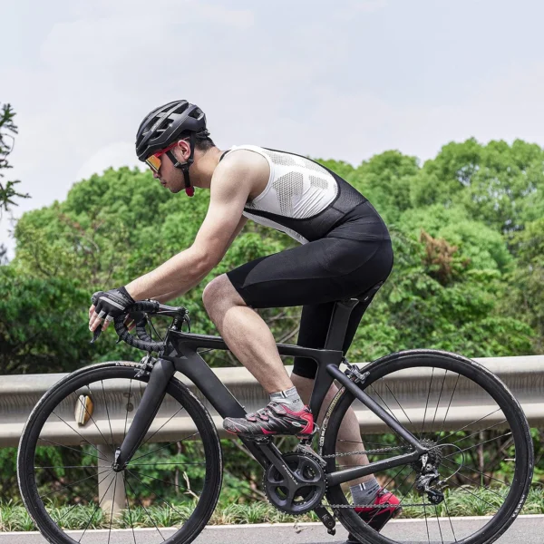 Rockbros RK2002M short bib shorts with M insert - blackeng