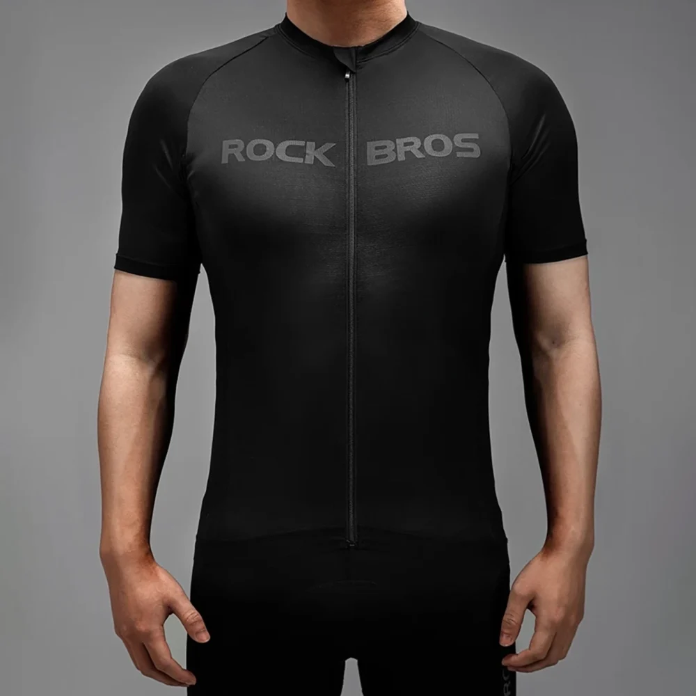 Rockbros 15120002004 short sleeve XL cycling jersey - blackeng