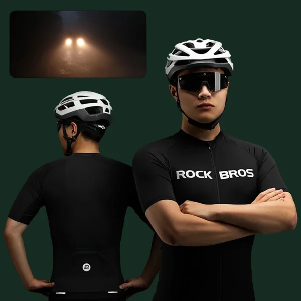 Rockbros 15120002007 short sleeve cycling jersey XXXXL - blackeng