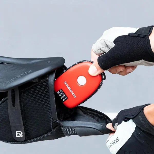 Rockbros 32420981001 bicycle lock with retractable cable - redeng