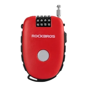 Rockbros 32420981001 bicycle lock with retractable cable - redeng