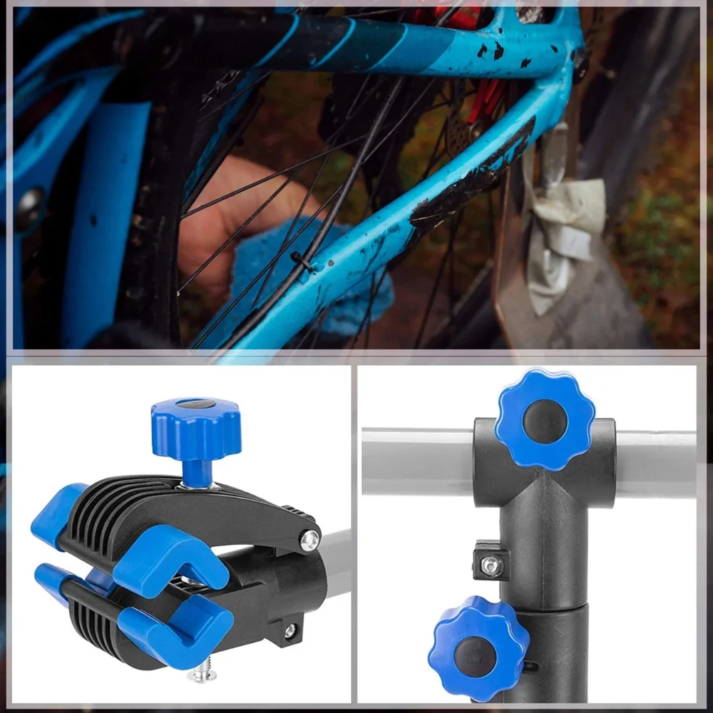 Rockbros MP-01 tabletop service stand for bicycles with knobs - blackeng