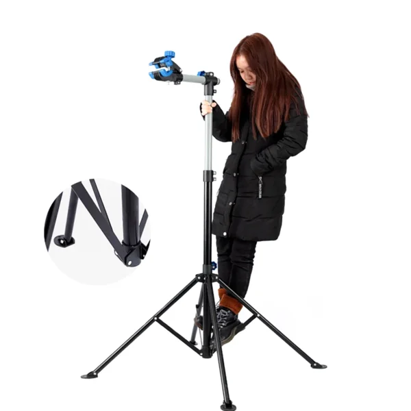 Rockbros MP-02 floor service stand for bicycles with knobs - blackeng