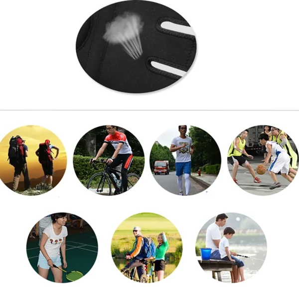 Rockbros LF1106L sports protector for patella and knee joint, size L - blackeng