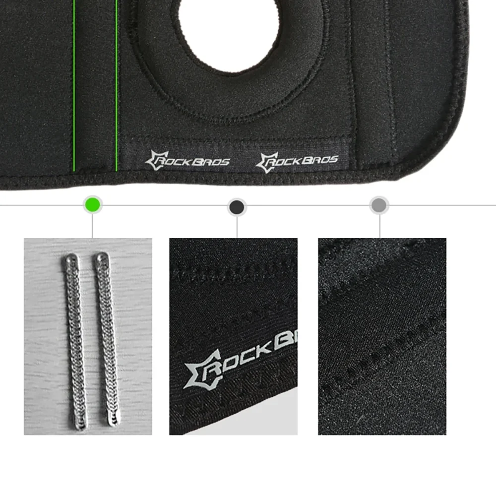 Rockbros LF1106L sports protector for patella and knee joint, size L - blackeng