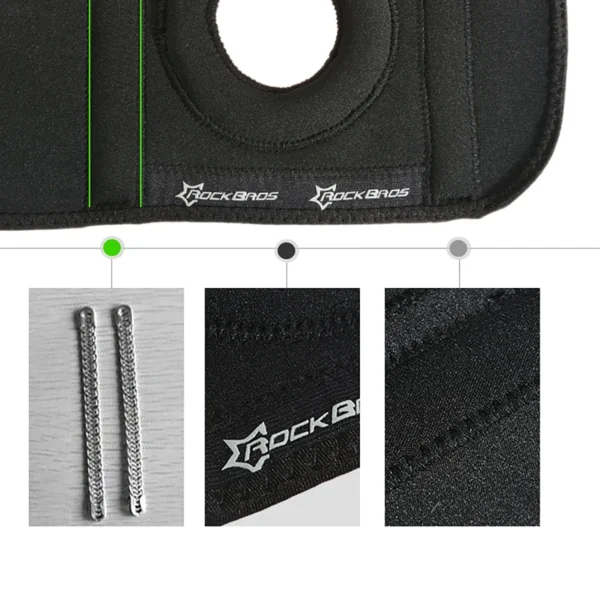 Rockbros LF1106L sports protector for patella and knee joint, size L - blackeng