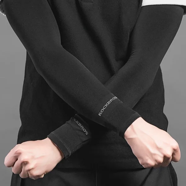 Rockbros XT9002BK cycling sleeves - black (2 pcs.)eng