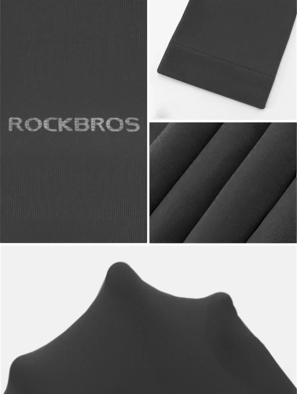 Rockbros XT9002BK cycling sleeves - black (2 pcs.)eng