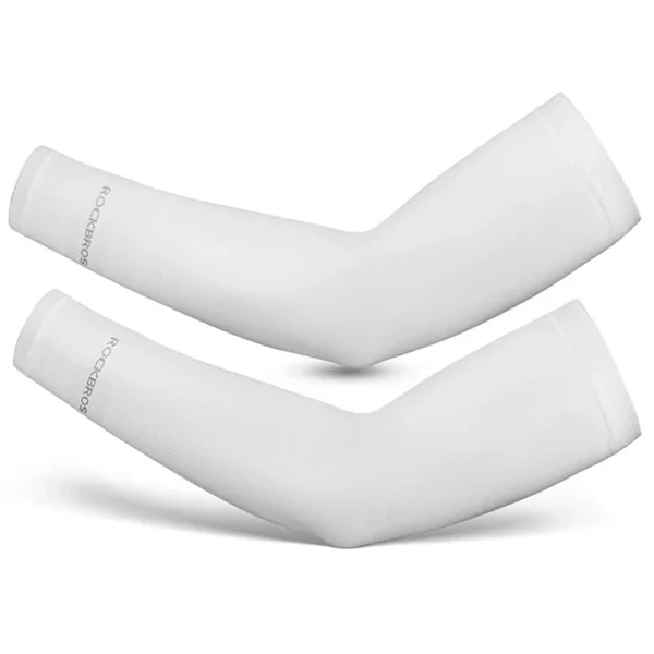 Rockbros XT9002W cycling sleeves - white (2 pcs.)eng