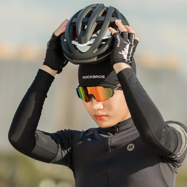 Rockbros YPP037 cycling cap with cutouts for glasses - blackeng
