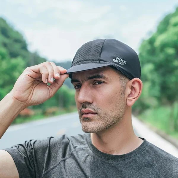 Rockbros 18230005001 cycling cap with peak - blackeng