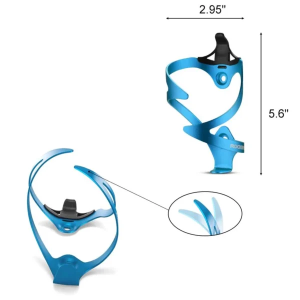 Rockbros 2017-11ABL Aluminum Bike Bottle Holder - Blueeng