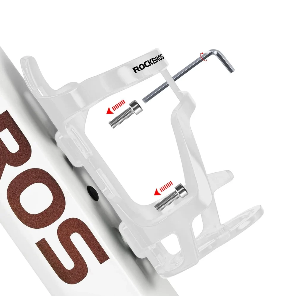 Rockbros 31210012002 bicycle water bottle holder - whiteeng