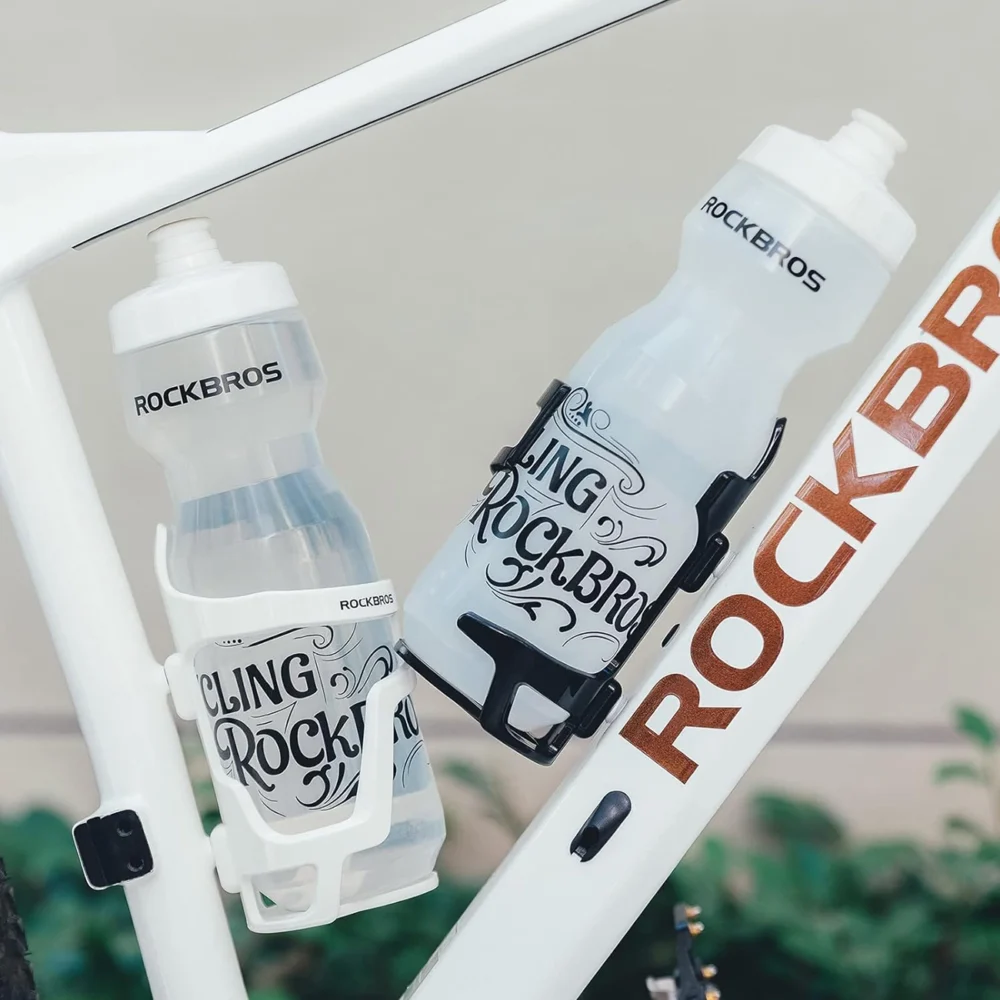 Rockbros 31210012002 bicycle water bottle holder - whiteeng