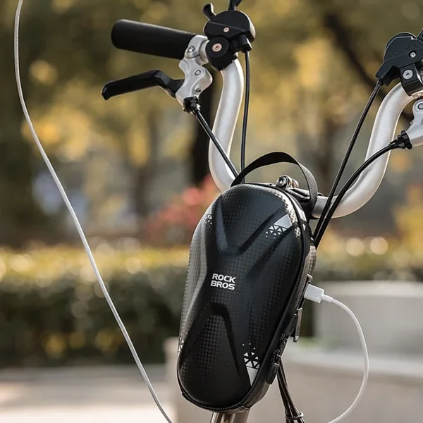 Rockbros bag 3011006301 for the handlebar of a bicycle or scooter 1.3 l - blackeng
