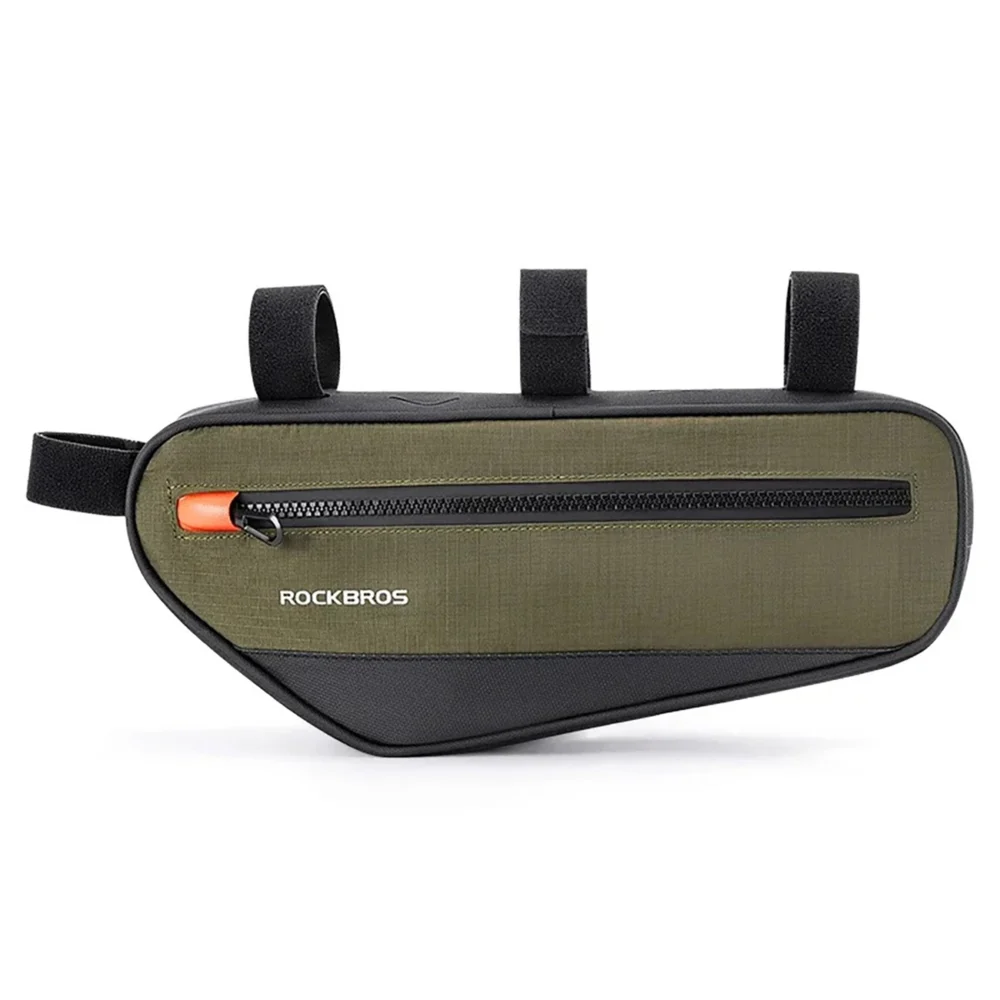 Rockbros 30120079001 bicycle bag for 1.7 l frame - green and blackeng