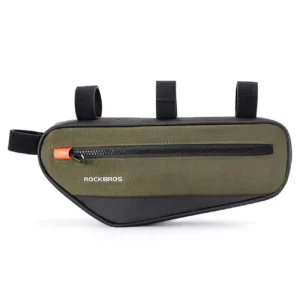 Rockbros 30120079001 bicycle bag for 1.7 l frame - green and blackeng