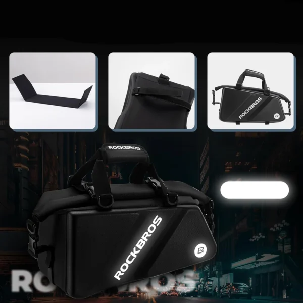 Rockbros 30140090001 bicycle bag for trunk 11.6l - blackeng