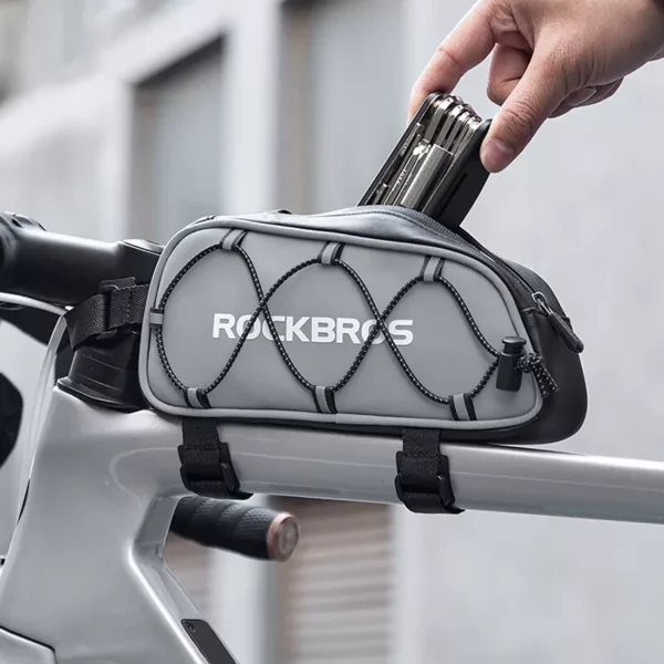 Rockbros 3012010901 bike frame bag 0.9 l - silvereng