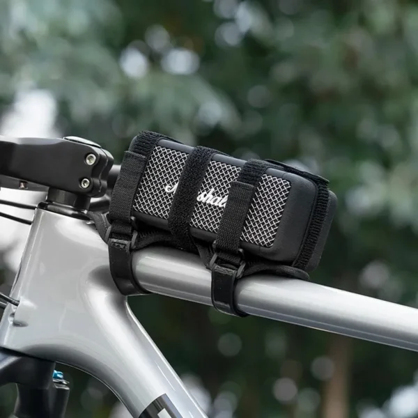 Rockbros 50210064001 bicycle strap with Velcro for Bluetooth speaker or water bottle - blackeng