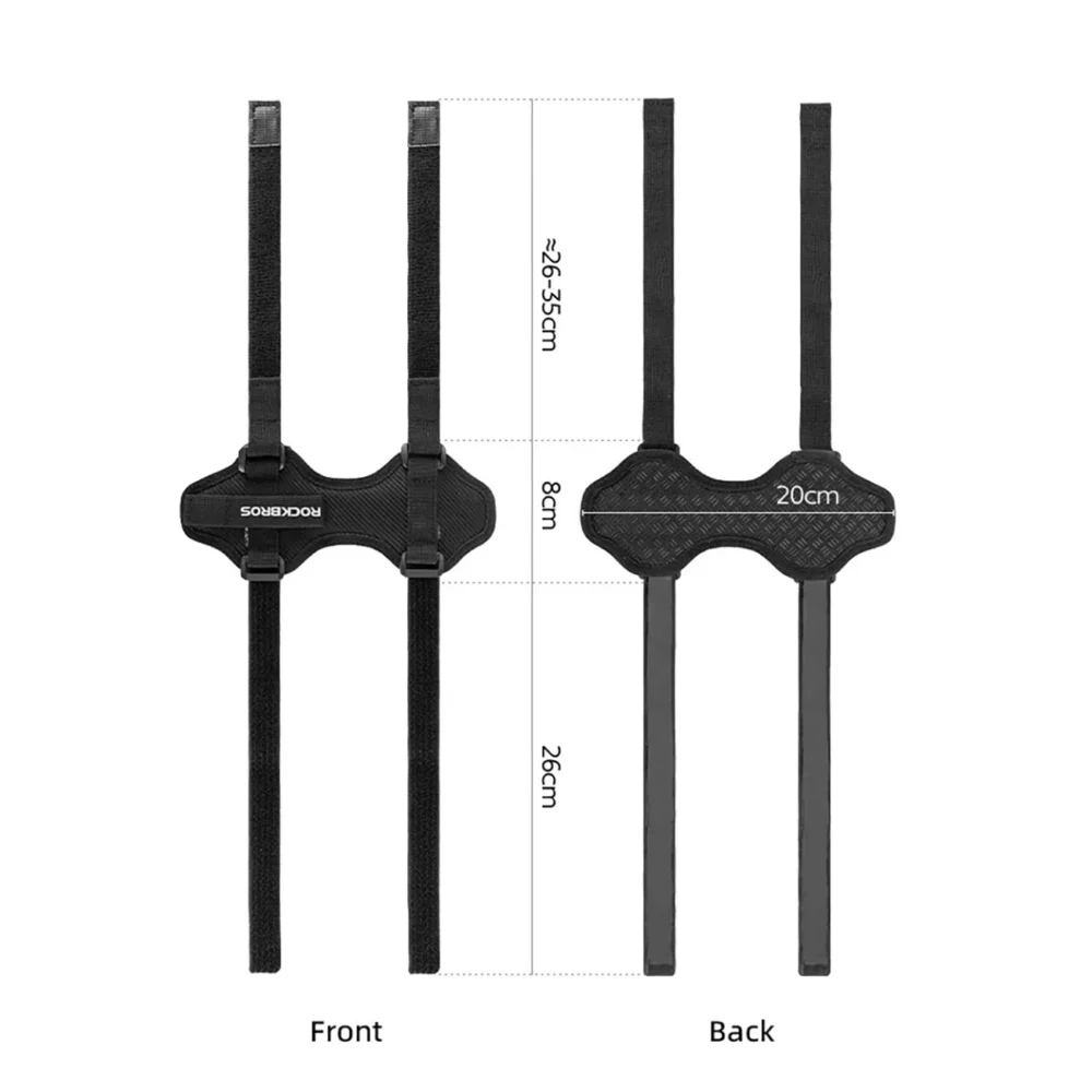 Rockbros 50210064001 bicycle strap with Velcro for Bluetooth speaker or water bottle - blackeng