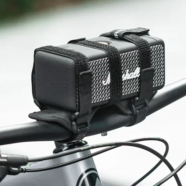 Rockbros 50210064001 bicycle strap with Velcro for Bluetooth speaker or water bottle - blackeng