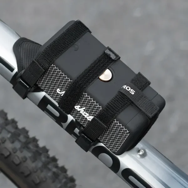 Rockbros 50210064001 bicycle strap with Velcro for Bluetooth speaker or water bottle - blackeng
