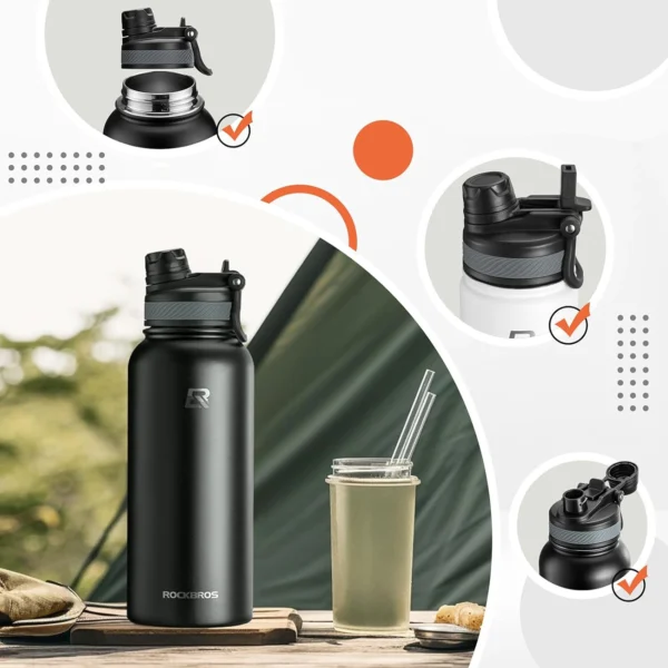 Rockbros 35210029001 Thermo Bottle for Bike Drinks 550 ml - Blackeng