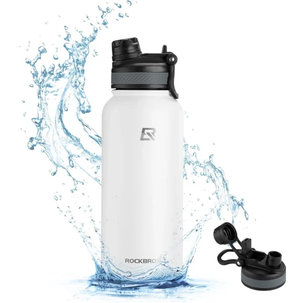 Rockbros 35210029005 Thermo Bottle for Bike Drinks 550 ml - Whiteeng
