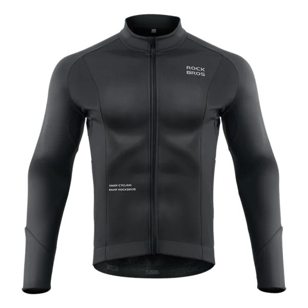 Rockbros 15400002004 long sleeve cycling jersey autumn/winter XL - blackeng