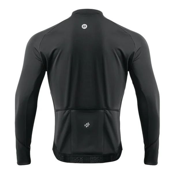 Rockbros 15400002005 long sleeve cycling jersey autumn/winter XXL - blackeng