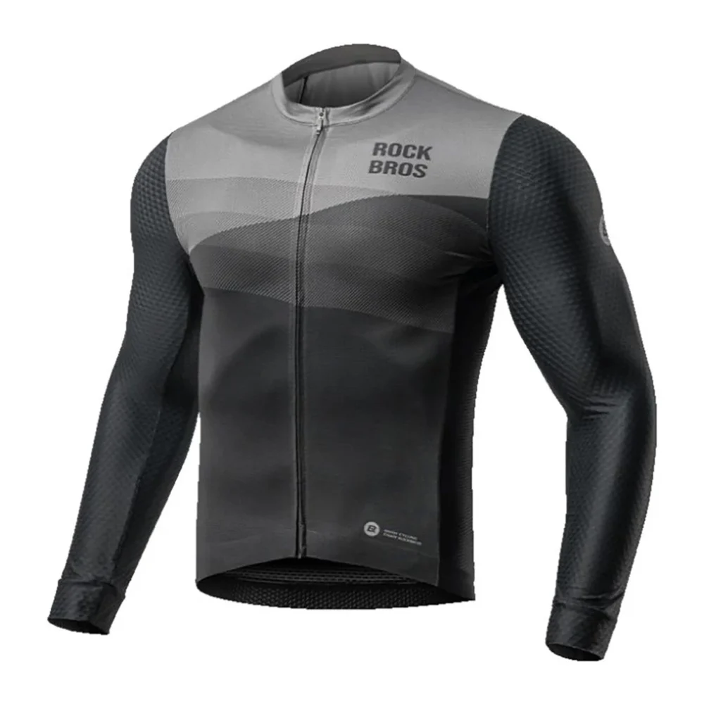 Rockbros cycling jersey 15120009004 long sleeve spring/summer XL - blackeng