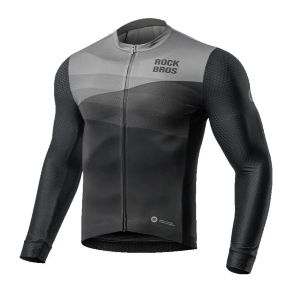 Rockbros cycling jersey 15120009004 long sleeve spring/summer XL - blackeng