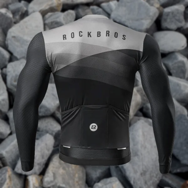 Rockbros cycling jersey 15120009004 long sleeve spring/summer XL - blackeng
