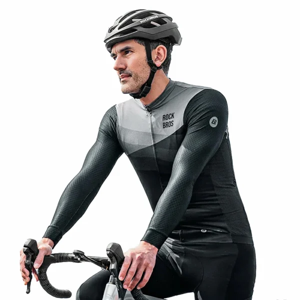 Rockbros cycling jersey 15120009004 long sleeve spring/summer XL - blackeng