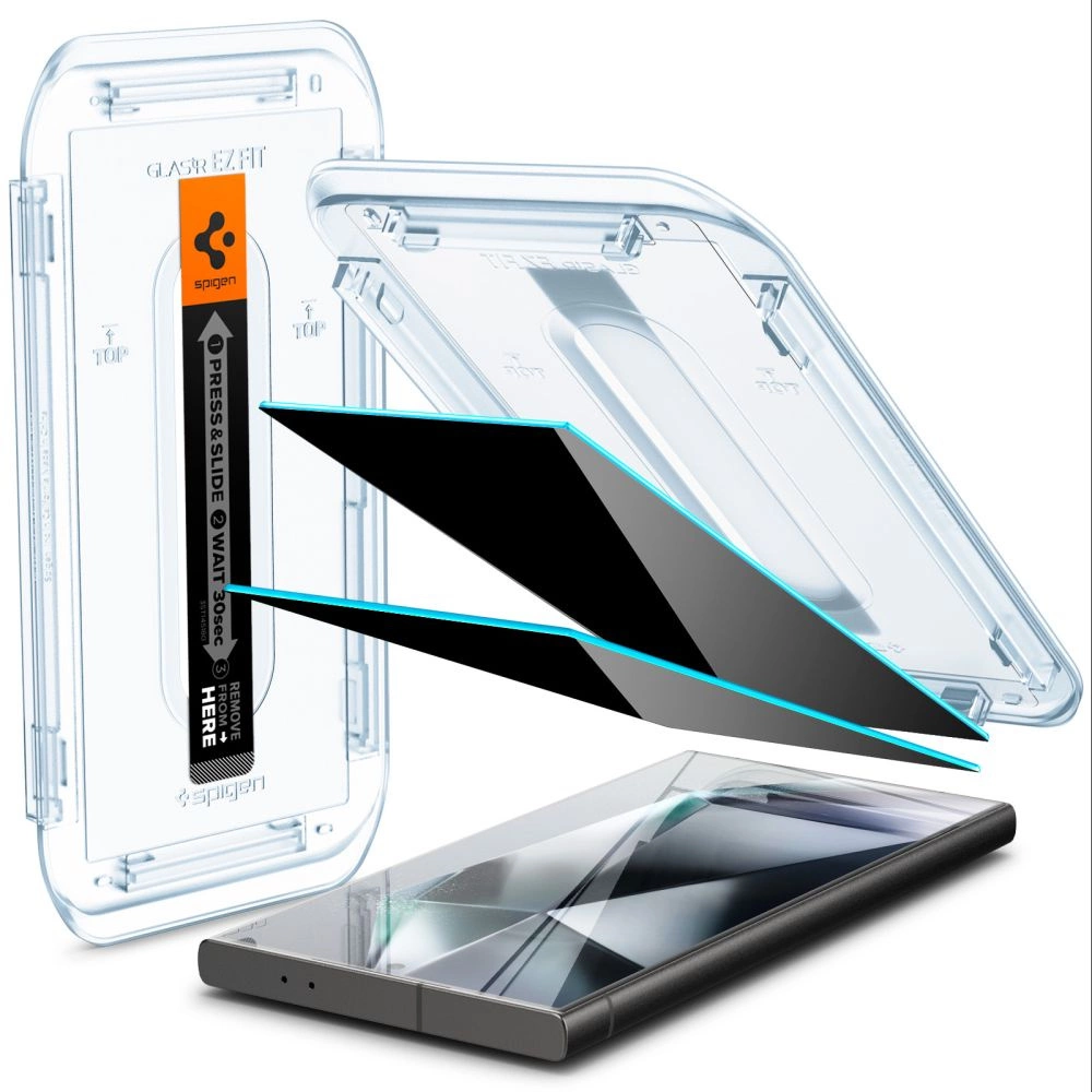 Spigen Glas.tR EZ Fit Privacy Tempered Glass for Samsung Galaxy S24 Ultra - 2 pcs.eng