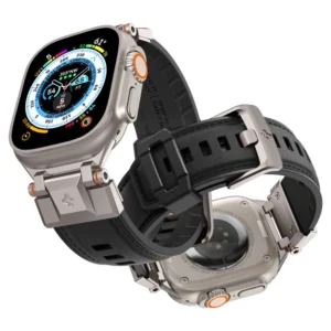 Spigen Durapro Armor PU Strap for Apple Watch 4/5/6/7/8/9/SE/Ultra 1/2 (42 / 44 / 45 / 49 mm) - Blackeng