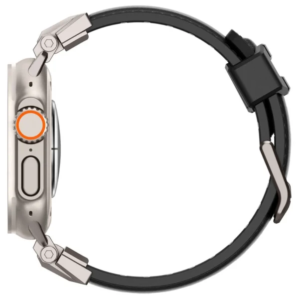 Spigen Durapro Armor PU Strap for Apple Watch 4/5/6/7/8/9/SE/Ultra 1/2 (42 / 44 / 45 / 49 mm) - Blackeng