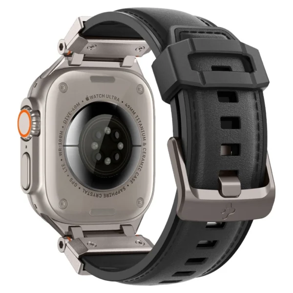 Spigen Durapro Armor PU Strap for Apple Watch 4/5/6/7/8/9/SE/Ultra 1/2 (42 / 44 / 45 / 49 mm) - Blackeng