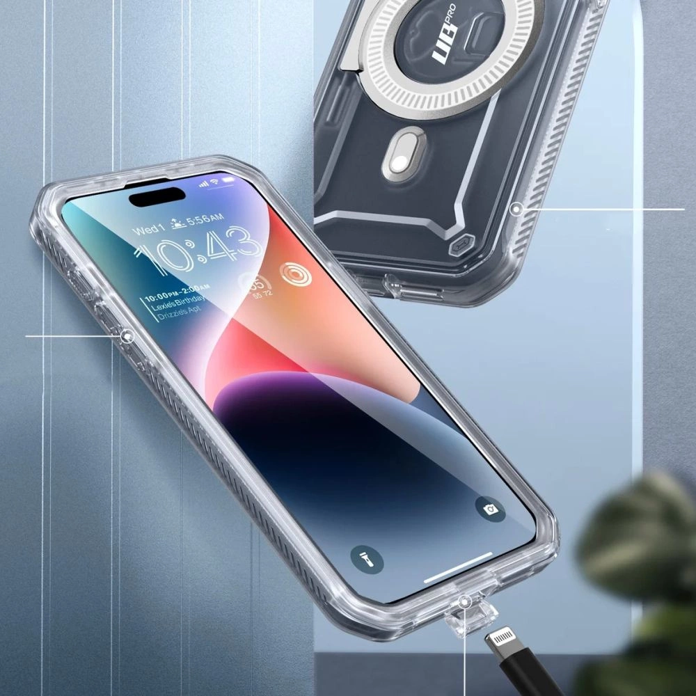 Supcase UB Pro Mag Case with MagSafe for iPhone 15 Pro - Cleareng