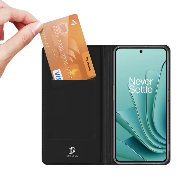 Dux Ducis Skin Pro case with flap and card slot for OnePlus Nord 3 / Ace 2V - blackeng