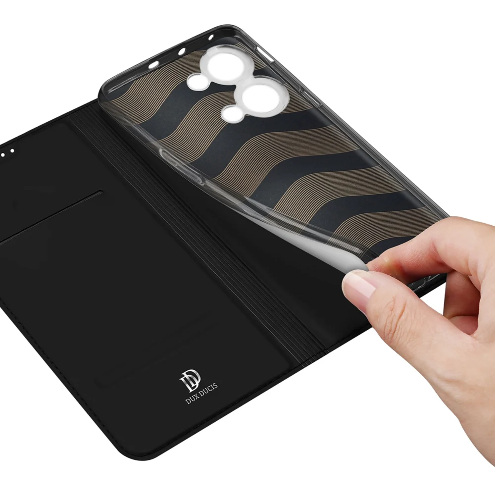 Dux Ducis Skin Pro case with flap and card slot for OnePlus Nord 3 / Ace 2V - blackeng